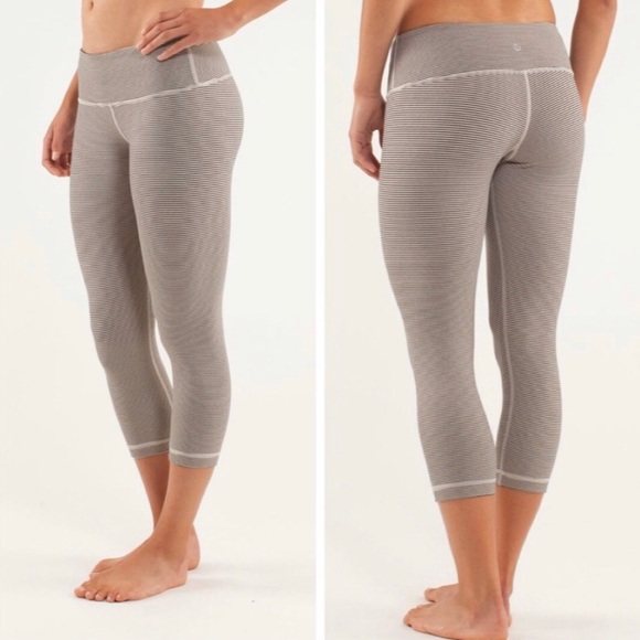 lululemon athletica Pants - Lululemon Tonka Stripe Wunder Under Crop Legging 2